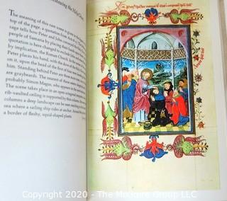 Three (3) Color Illustrated Books Including The Art of Illuminated Manuscripts, The Hours of Catherine of Cleves in Book Sleeve, and Flowers from Shakespeare's Garden