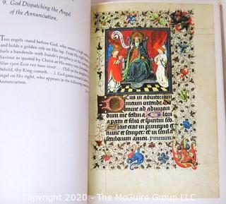 Three (3) Color Illustrated Books Including The Art of Illuminated Manuscripts, The Hours of Catherine of Cleves in Book Sleeve, and Flowers from Shakespeare's Garden