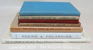 Group of 7 Hard Cover Books, One Signed by Author. 