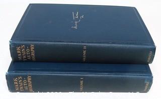 Two Volume Set of Mark Twain's Autobiography 1924 