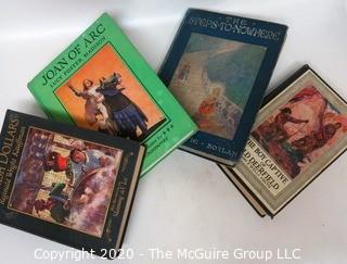 Four Antique Children's Books Including Joan of Arc, Spanish Dollars, The Boy Captive & Steps to Nowhere.