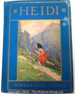 Three Illustrated Children's Books - 2 Volumes of Heidi and The Little Lame Prince.