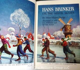 Four Vintage Illustrated Children's Books - Hans Brinker, Three Musketeers, Story of Siegfried  & Peter and the Princess.