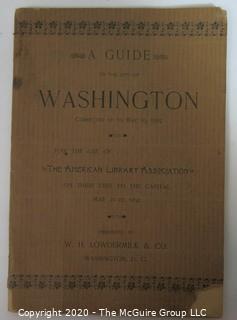 Group of Books about Washington DC. Includes My 30 Years Backstairs at the White House, Antique Guide to Washington DC, and Speed Typing Certificate 