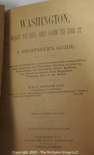 Group of Books about Washington DC. Includes My 30 Years Backstairs at the White House, Antique Guide to Washington DC, and Speed Typing Certificate 