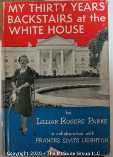 Group of Books about Washington DC. Includes My 30 Years Backstairs at the White House, Antique Guide to Washington DC, and Speed Typing Certificate 