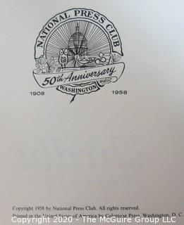 Two Vintage Souvenir Books - National Press Club 1958 & Washington DC Masonic Lodge 1903