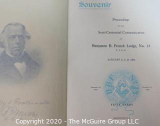 Two Vintage Souvenir Books - National Press Club 1958 & Washington DC Masonic Lodge 1903