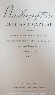 Washington DC Capital & City 1937 & Washington Past & Present 