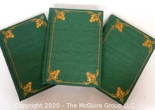 Three Volume Set, The French Revolution by Thomas Carlyle with Gilt Decoration. 