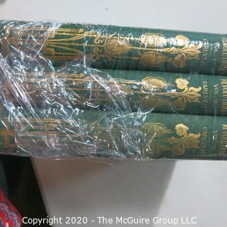 Three Volume Set, The French Revolution by Thomas Carlyle with Gilt Decoration. 