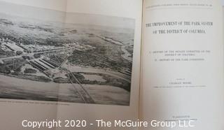 Antique 1900's Washington DC Park and City Planning Books with Maps