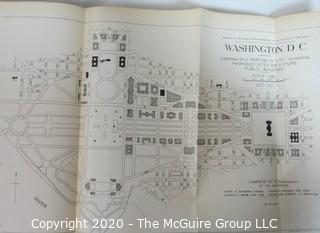 Antique 1900's Washington DC Park and City Planning Books with Maps