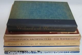 Group of Books about Washington DC Local Landmarks.  Includes Willard Hotel, Union Station. Georgetown, 