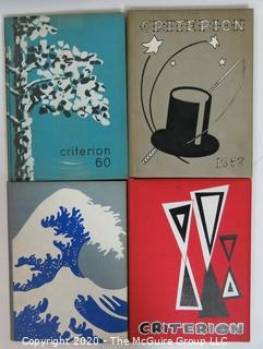 Four Vintage Yearbooks From Central High School, Bridgeport Connecticut. 1960's
