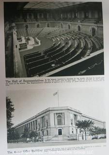 Two Large Format Vintage Books.  Book of Photographs of Washington DC & Reprint of Mt Washington Glass Company Catalog.