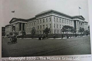 Two Large Format Vintage Books.  Book of Photographs of Washington DC & Reprint of Mt Washington Glass Company Catalog.