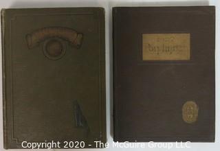 Two Vintage Year Books: 1928 The Howler, Wake Forest University & 1927 The Porphyrian, Kentucky Wesleyan College