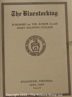 1924 Copy of The Bluestocking, Yearbook from Mary Baldwin College, Staunton Virginia