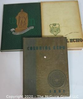 Three Colonial Echo Yearbooks from the College of William & Mary - 1948, 1950, 1951