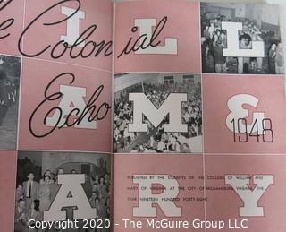 Three Colonial Echo Yearbooks from the College of William & Mary - 1948, 1950, 1951