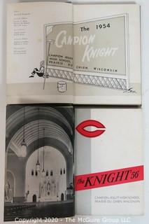 Two Vintage Yearbooks. Campion Jesuit High School Prairie Du Chien Wisconsin 1954 & 1956