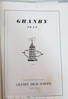 Two Vintage Yearbooks.  Granby High School, Norfolk Virginia 1947 & 1948