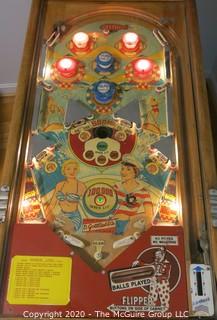 Limited Production 1956 "Harbor Lites", D. Gottlieb & Co. Electromechanical Pin Ball Machine, working condition, restored. 55"Long x 65"Tall at back x 26"Wide. Entertainment, Games