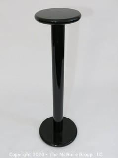 Tall Black Pedestal' 9" diameter; 35"T. Art Deco style