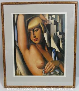 Art Deco Framed Print by Tamara Lempika.  Outside Dimensions 22 x 26"; Image Size 16 x 19" 