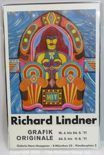 Unframed Richard Lindner Pop Art Poster HIT for the Grafik Original 1971; 21 x 33" (Description altered 11.18.20 @ 10:22 am ET)