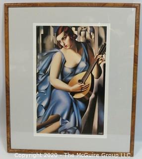 Art Deco Framed Print by Tamara Lempika.  Outside Dimensions 22 x 26"; Image Size 16 x 19" 