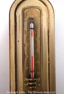 Vintage Minneapolis Honeywell Thermostat Regulator Clock, 8 Day 7 Jewels, Model 77 Art Deco; 10"T