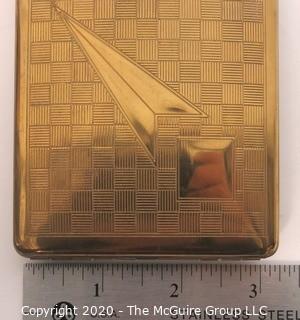 Vintage 1950's Mid Century Modern Royal Case Lite Cigarette Case & Lighter