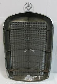 1950's "Adenaur" Mercedes Benz W186 Model 300, Metal 'Ponton' type Grill; 36" Tall x 6" Deep x 21.5" Wide - Wall Art