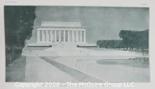 Lincoln Memorial Commission Report, Paper Binding, 1913.  With Illustrations.