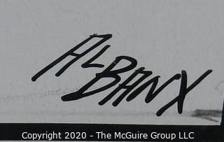 Vintage Al Banx Signed Cartoon Board, Measures approximately 14" x 11".