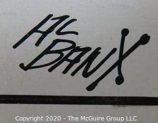 Vintage Al Banx Signed Cartoon Board, Measures approximately 14" x 9".