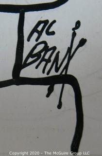 Vintage Al Banx Signed Cartoon Board, Measures approximately 14" x 11".