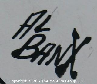 Vintage Al Banx Signed Cartoon Board, Measures approximately 14" x 11".