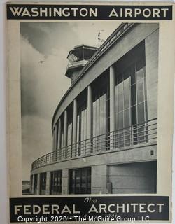 Vintage The Federal Architect Magazine, April - June 1941 - Washington Airport 