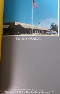 Two Copies of the Oracle, the Yearbook from Orangeburg Calhoun Tec High School 1972 & 1973