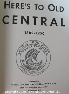 Vintage Central High School Yearbook, Washington DC 1950