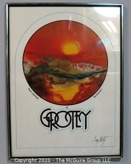 Framed Print of "Sundowner" signed by Artist Gary Grotey with Certificate of Authenticity