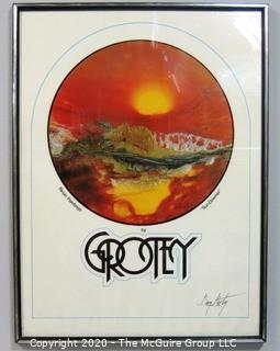 Framed Print of "Sundowner" signed by Artist Gary Grotey with Certificate of Authenticity