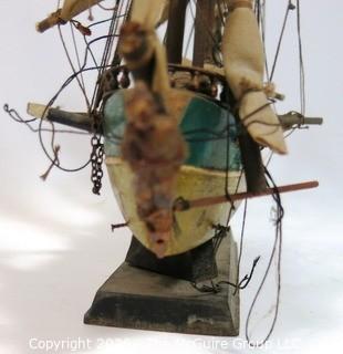 Fully Assembled Wooden Tall Ship Model "Whaling Ship Morgan 1841"