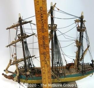 Fully Assembled Wooden Tall Ship Model "Whaling Ship Morgan 1841"