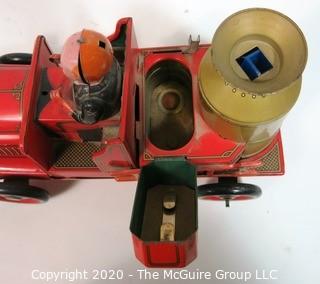 Vintage Battery (light) Fire Pump Truck Toy Made by TM Modern Toys in Japan. Incomplete. Description revised 12/10/20 5:00 pm 