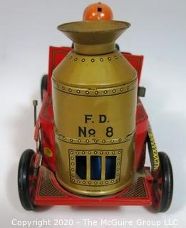 Vintage Battery (light) Fire Pump Truck Toy Made by TM Modern Toys in Japan. Incomplete. Description revised 12/10/20 5:00 pm 