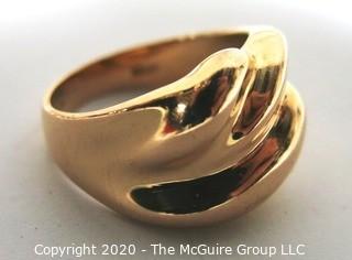 14kt Rose Gold Ring, Made in Italy. 6.7 g